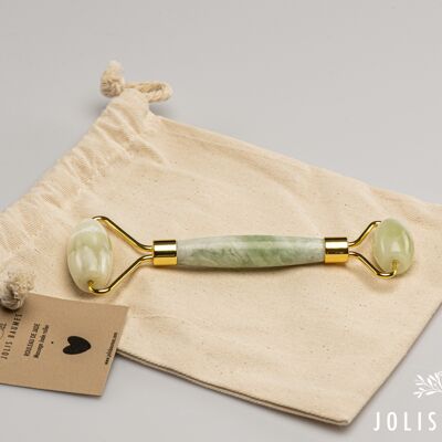 Rouleau gua sha massage visage – Rouleau de jade – illumine et draine - accessoire beauté