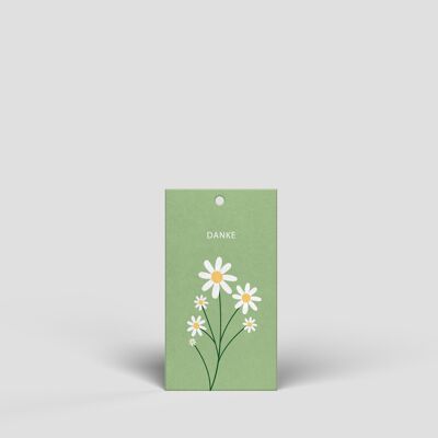 Petite étiquette cadeau - fleurs - No. 161