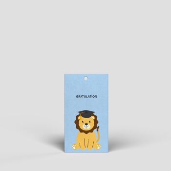Petite étiquette cadeau - lion - No. 204 1