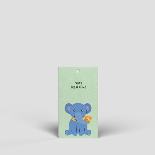 Kleiner Geschenkanhänger - Elefant - Nr. 205