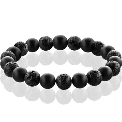 Bracelets de perles chakra avec perles de pierres précieuses de 8 mm