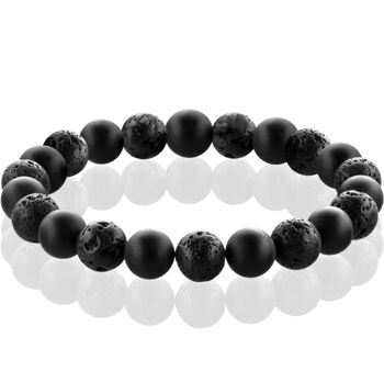 Bracelets de perles chakra avec perles de pierres précieuses de 8 mm 1