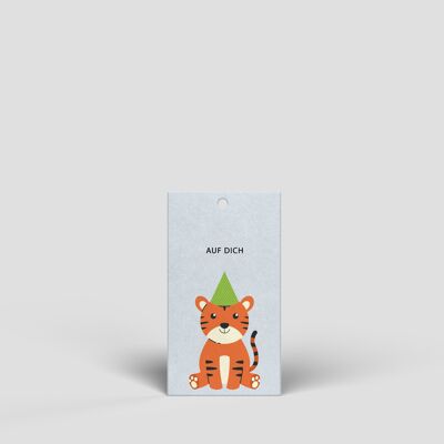 Small gift tag - Tiger - No.206