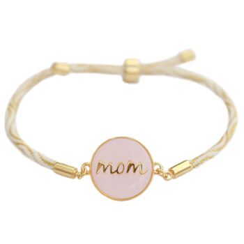 Bracelet maman or blanc