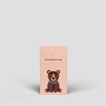 Petite étiquette cadeau - ours - No. 208 1