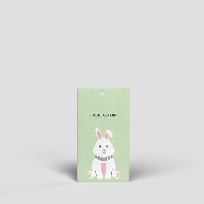 Petite étiquette cadeau - lapin - Non. 211