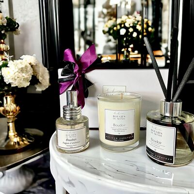 Luxury gift box scented candle and room fragrances