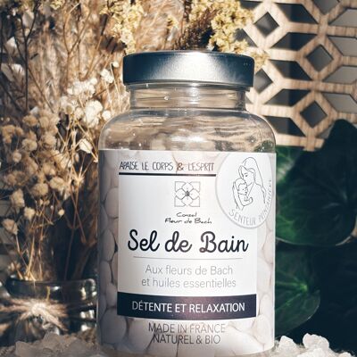 RELAXATION AND RELAXATION BATH SALT WITH BACH FLOWERS AND ESSENTIAL OILS