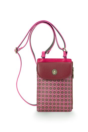 PIP - Pippa Phone Bag Clover Pink 13.5x3x20cm