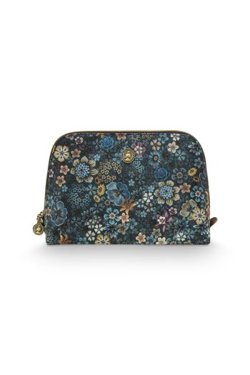 PIP - Coby Cosmetic Bag Triangle Medium Tutti i Fiori Blue 24/17x16.5x8cm