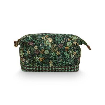 PIP - Cooper Cosmetic Purse Large Tutti i Fiori Verde 26x18x12cm