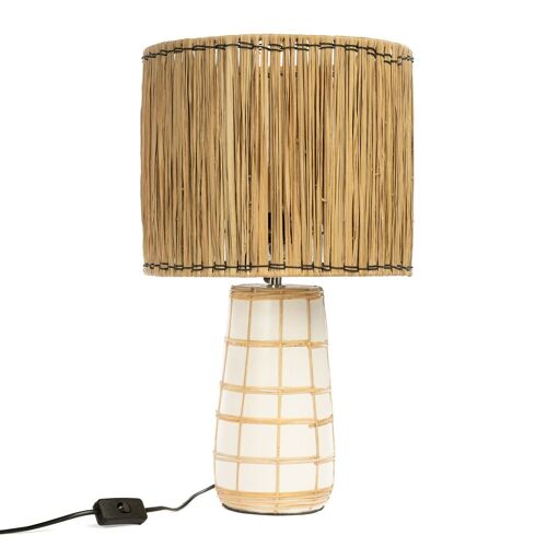 The Molokai Table Lamp - White Natural