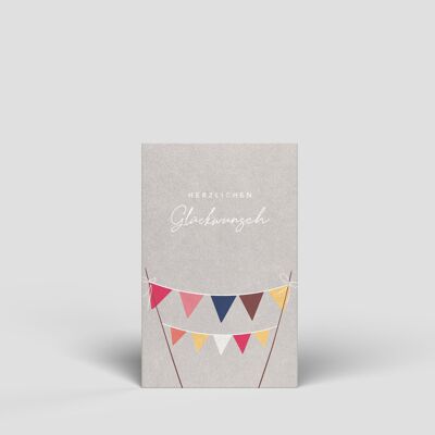 Midi card - Garland Congratulations - No.139