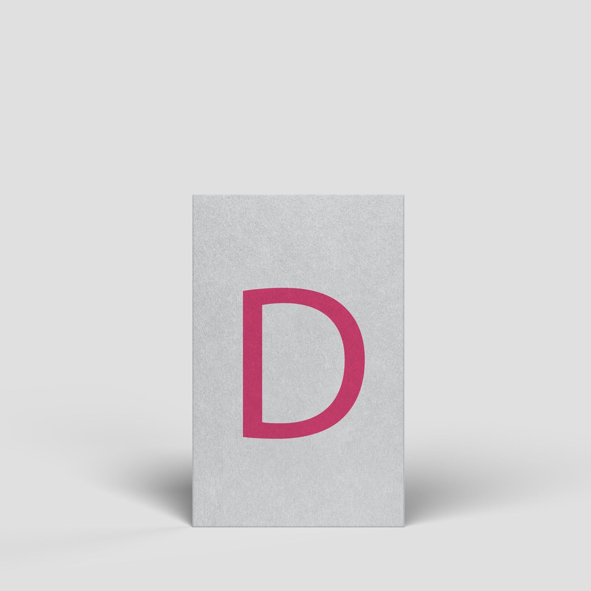 Midi card - letter D - No.165