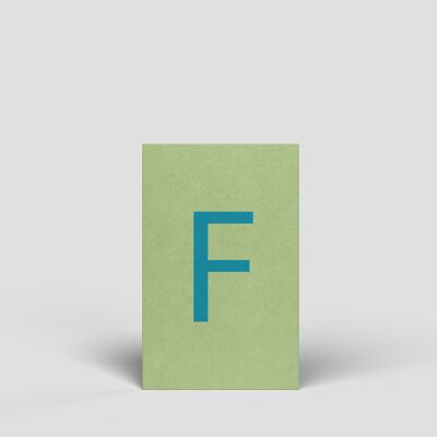 Midi card - letter F - No.167