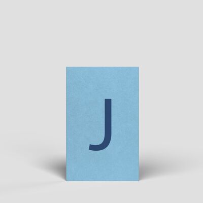 Midi card - letter J - No.171