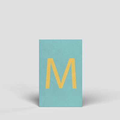 Midi card - letter M - No.174