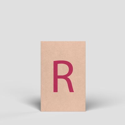 Midi card - letter R - No.179