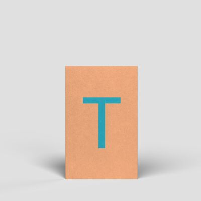 Midi card - letter T - No.181