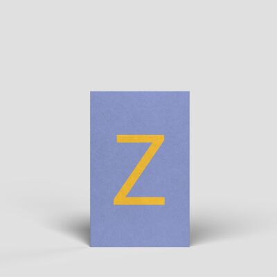 Tarjeta midi - letra Z - No. 187