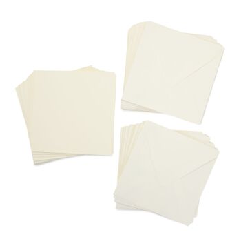 Crafter's Companion - 7"x7" Ivory Card & Envelopes 50pc 2