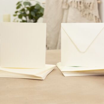 Crafter's Companion - 7"x7" Ivory Card & Envelopes 50pc 3