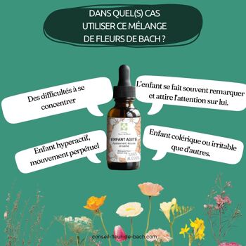 Conseil fleur de Bach® - Fleur de Bach Enfants Agités SANS ALCOOL - 30Ml 5