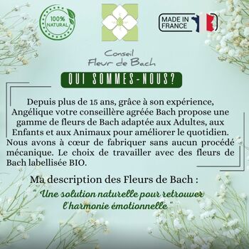 Conseil fleur de Bach® - Fleur de Bach Enfants Agités SANS ALCOOL - 30Ml 6