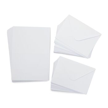 Crafter's Companion - 5"x7" White Card & Envelopes 100pc 2