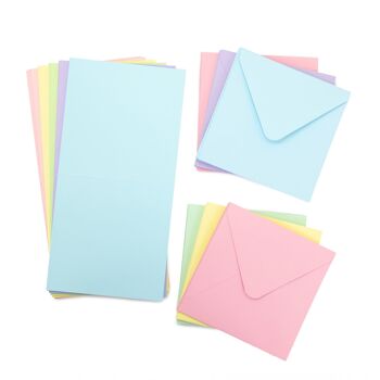 Crafter's Companion  - 6"x6" Mixed Pastels Card & Envelopes 100pc 4