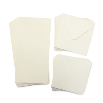 Crafter's Companion  - 6"x6" Ivory Card & Envelopes 100pc 3