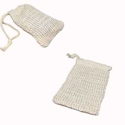 10x sisal soap bags