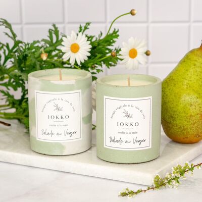 Natural Scented Candle Walk In The Orchard - 2 colors