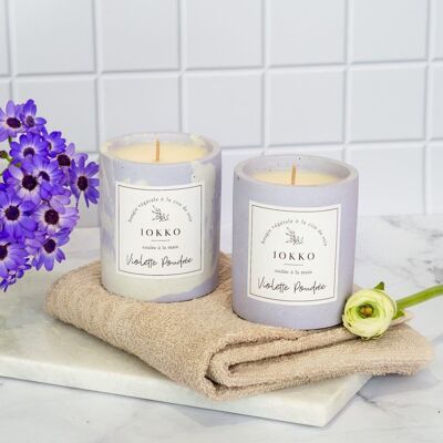 Powdered Violet Natural Scented Candle - 2 colors
