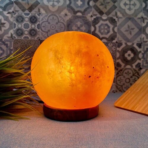 Crafted Himalayan Salt Lamp Sphere