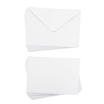 Crafter's Companion - A5 White Card & Envelopes 50pc