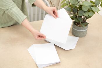 Crafter's Companion - Carte blanche et enveloppes A5 50pc 2