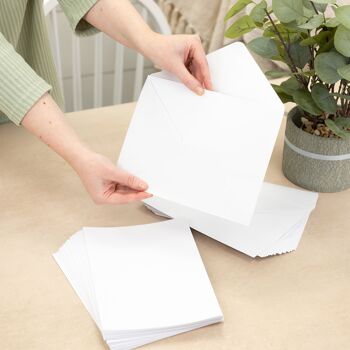 Crafter's Companion - Carte blanche et enveloppes A5 50pc 3