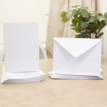 Crafter's Companion - A5 White Card & Envelopes 50pc 4