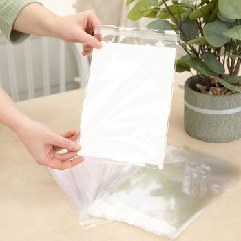 Crafter's Companion - Self Seal Cello Bags - A5 50pc 4