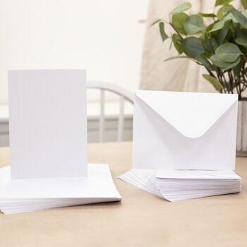 Crafter's Companion - Carte et enveloppes blanches A6 100 pièces 3
