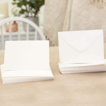 Crafters Companion  - A6 Ivory Card & Envelopes 100pc 3