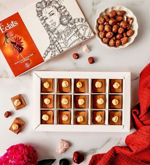 Eclat - Bonbons chocolat au lait & gianduja vegan