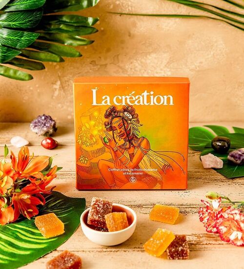 La Création - Coffret de pâtes de fruits kalamansi & rhubarbe vegan