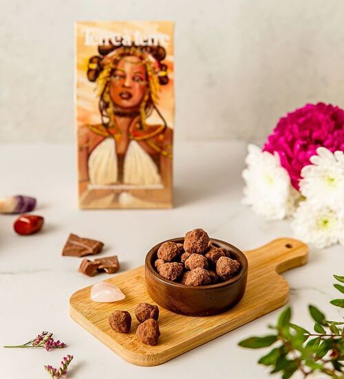 Terre à terre - Coffret de noisettes caramélisées chocolatées vegan