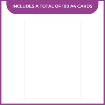 Crafter's Companion - Pack de cartes blanches lisses A4 160 GSM - 100pc 2