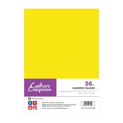 Crafter's Companion - A4 Funky Foam - Confezione da 36 pezzi