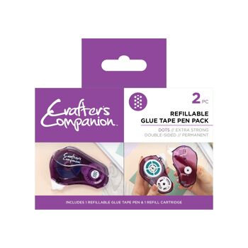 Pack de stylos et de recharges pour ruban adhésif Crafter's Companion – Points 2 pièces 1