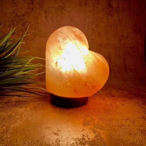 Crafted Himalayan Salt Lamp Heart (Small)