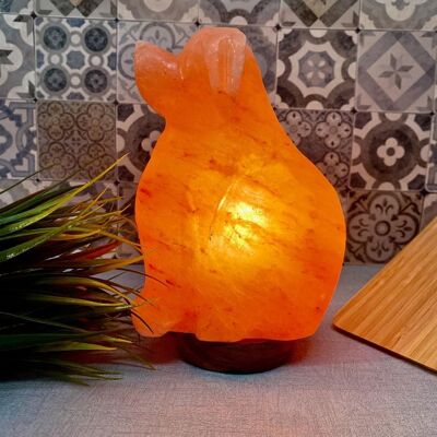 Crafted Himalayan Salt Lamp Dog